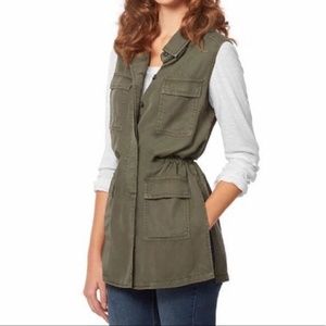 Buffalo David Bitton Utility Vest Army Green XXL